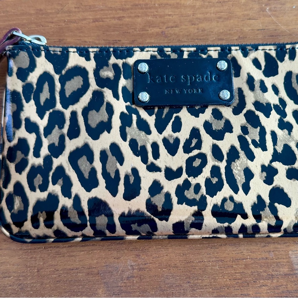 Kate Spade Leopard Print Cosmetic Bag